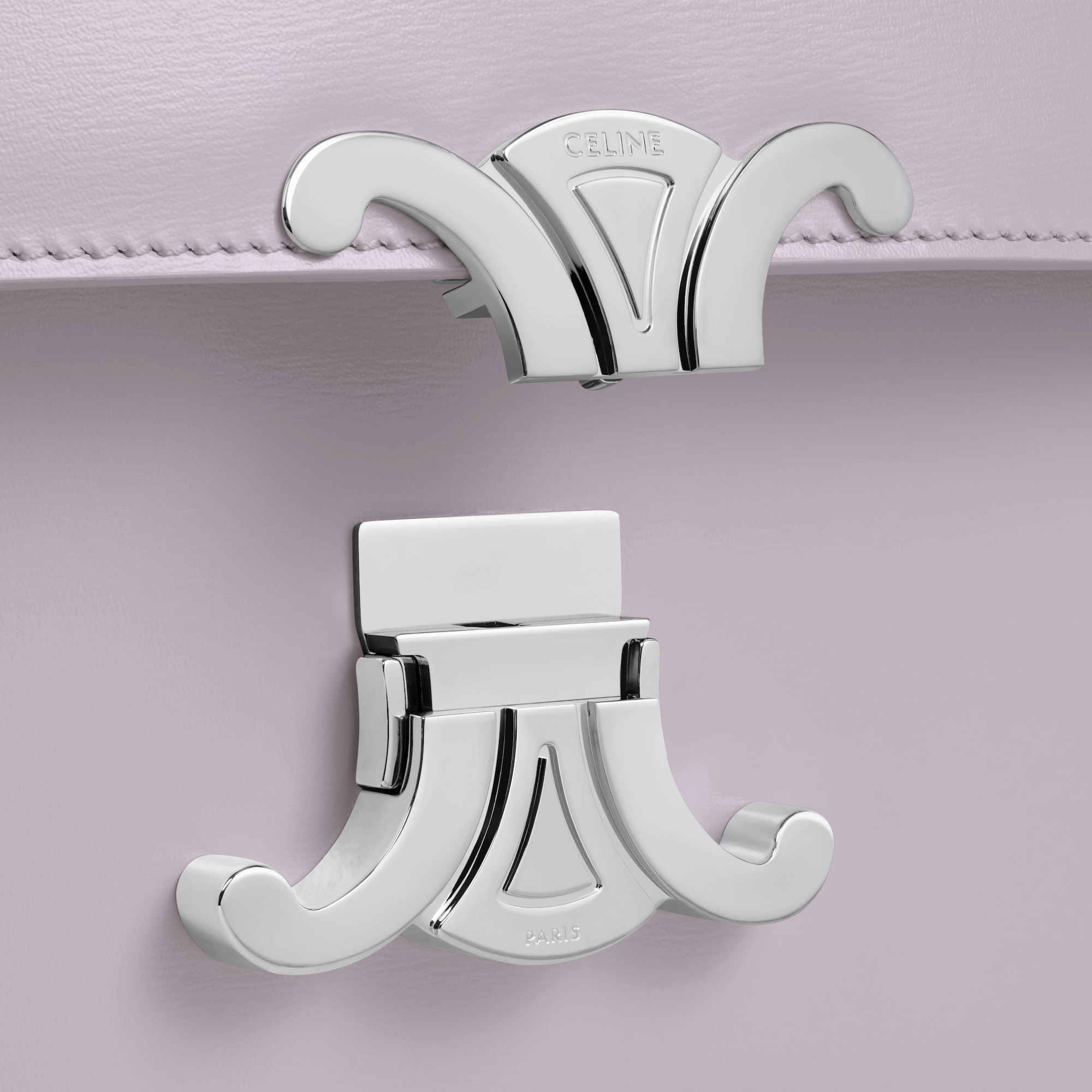 MEDIUM CELINE LOLA BAG IN SHINY CALFSKIN LIGHT LAVENDER - Image 5